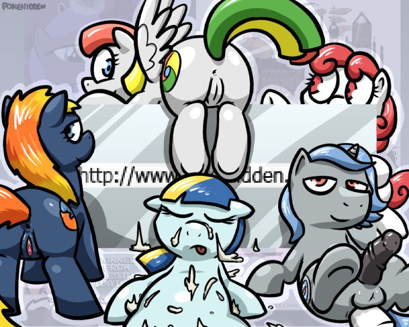internet explorer, internet explorer pony, princess luna, fan character, firefox pony, and etc (friendship is magic and etc) created by pokehidden