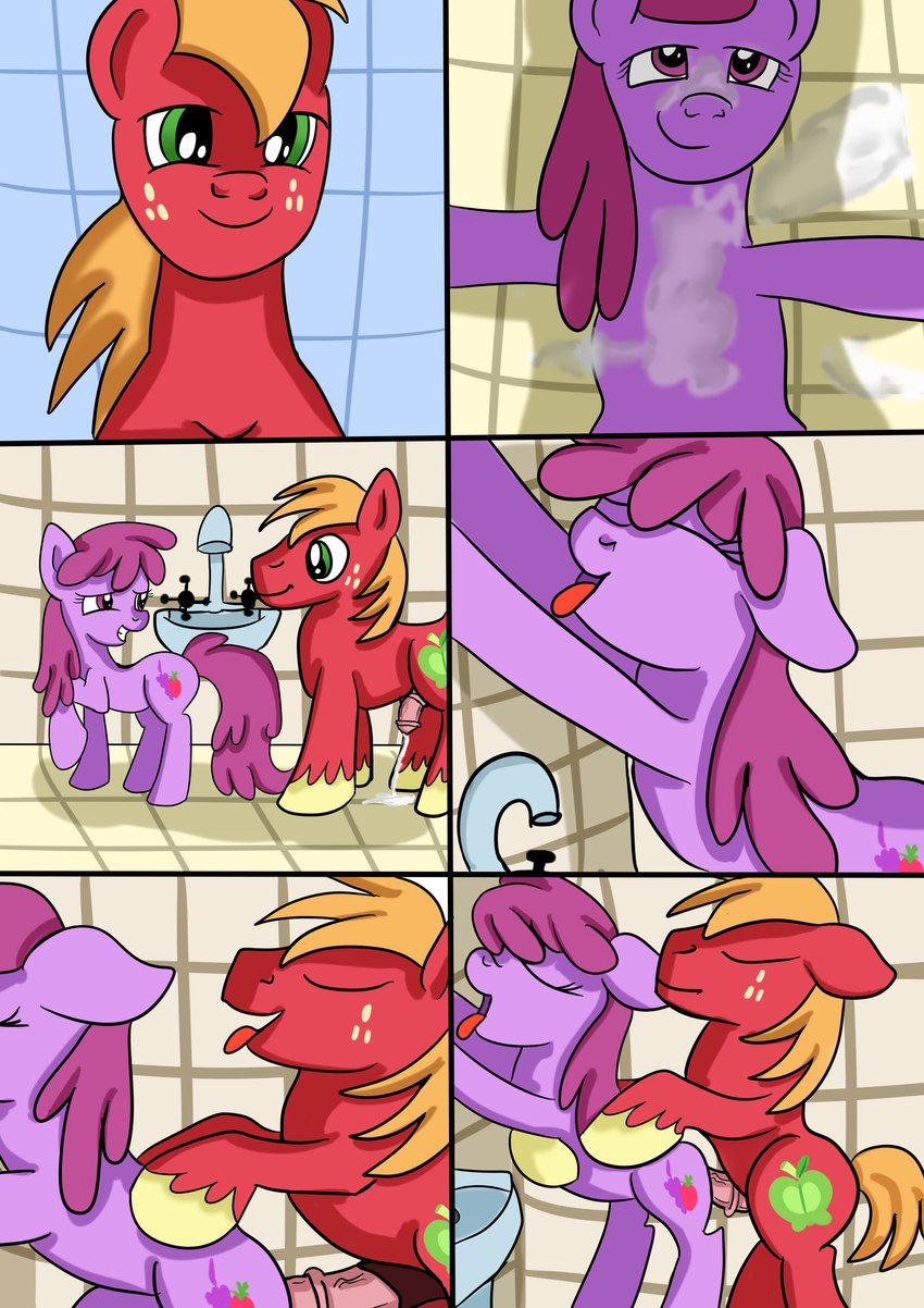 berry punch and big macintosh (friendship is magic and etc) created by jbond