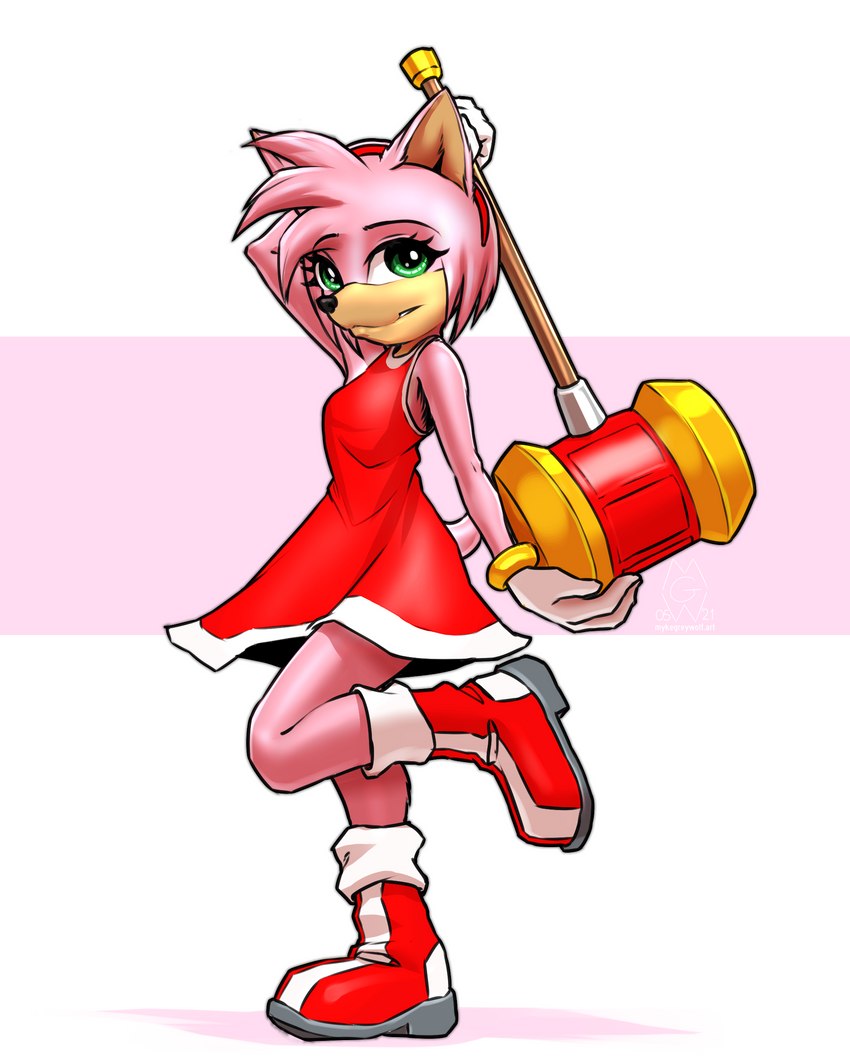 amy rose (sonic the hedgehog (series) and etc) created by mykegreywolf