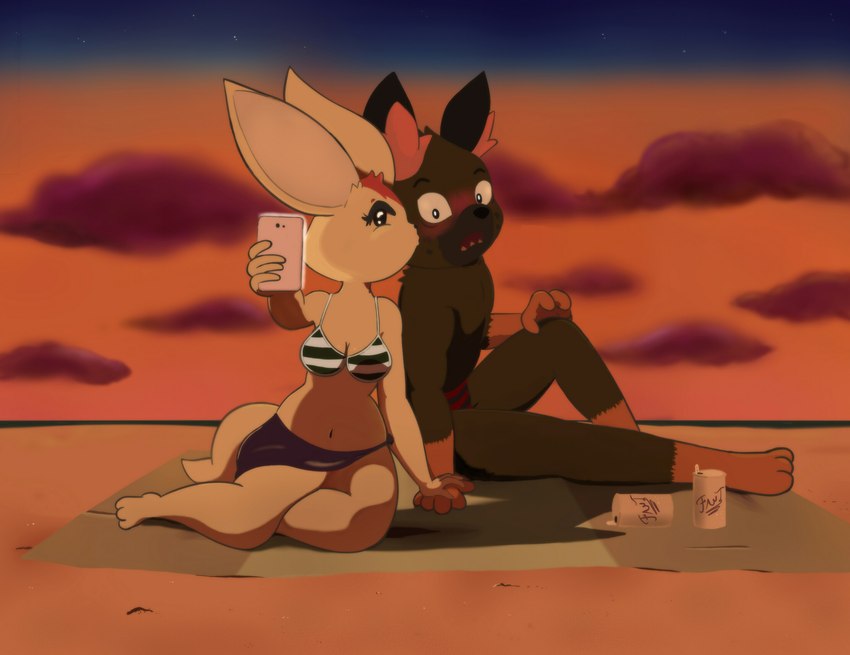 fenneko and haida (aggretsuko and etc) created by fantharubi