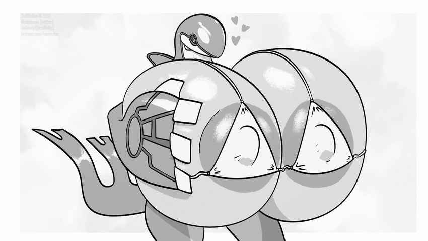 anthro areola big_breasts bikini breasts clothing female heart_symbol huge_breasts hyper hyper_breasts nipple_outline solo swimwear two-piece_swimsuit borisalien nintendo pokemon generation_3_pokemon kyogre legendary_pokemon pokemon_(species) 16:9 hi_res monochrome widescreen