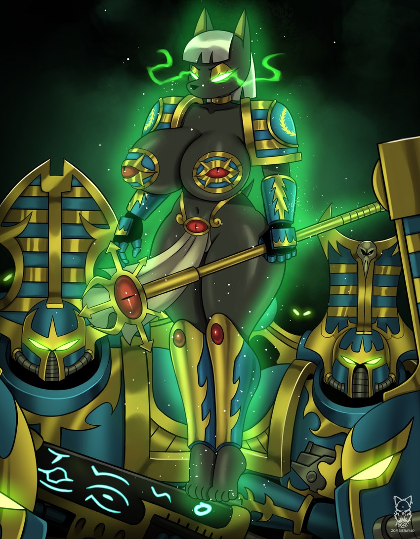 princess anubis and thousand sons (warhammer (franchise) and etc) created by zombieray10