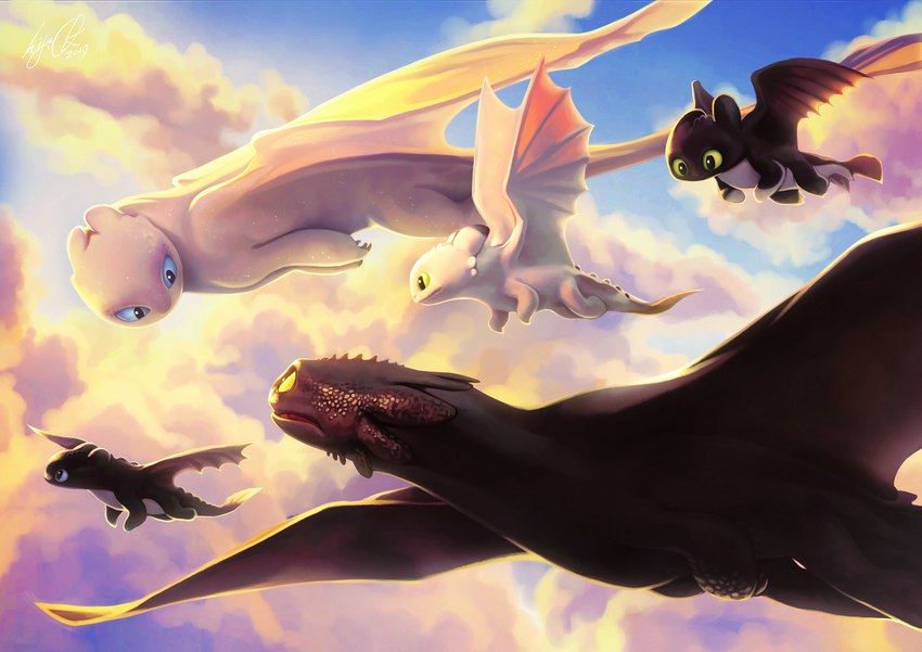 black_body female feral flying group looking_at_another looking_at_partner male sky tail white_body young hija_jiyangi dreamworks european_mythology how_to_train_your_dragon mythology dart_(httyd) nubless pouncer_(httyd) ruffrunner_(httyd) toothless dragon fury_(httyd) light_fury mythological_creature mythological_scalie night_fury night_light_(species) scalie western_dragon hi_res brother_(lore) brother_and_sister_(lore) daughter_(lore) father_(lore) father_and_child_(lore) father_and_daughter_(lore) father_and_son_(lore) mother_(lore) mother_and_child_(lore) mother_and_daughter_(lore) mother_and_son_(lore) parent_(lore) parent_and_child_(lore) parent_and_daughter_(lore) parent_and_son_(lore) sibling_(lore) sister_(lore) son_(lore)