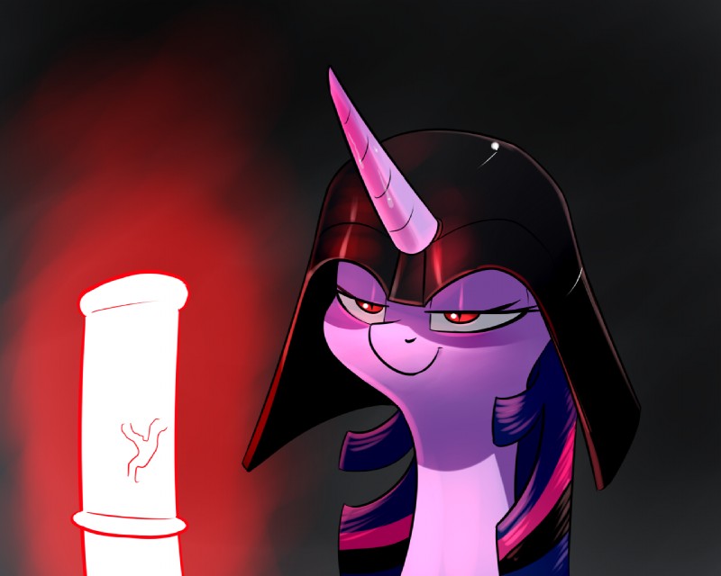 darth vader and twilight sparkle (friendship is magic and etc) created by underpable