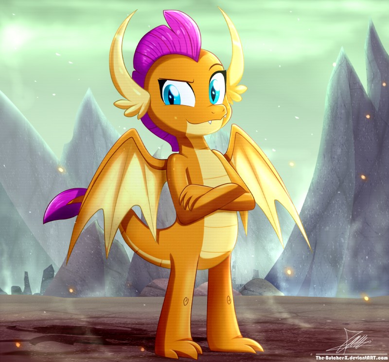 smolder (friendship is magic and etc) created by the-butcher-x