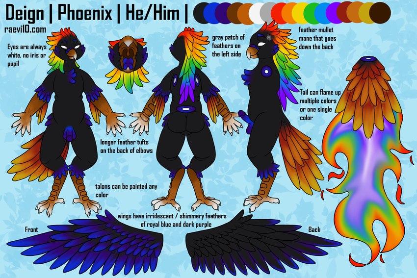 avian_feet back_wings balls beak elemental_manipulation erection feathers fire fire_manipulation flaming_tail genitals mullet penis spread_wings tail tail_feathers text wings raevi10 european_mythology greek_mythology mythology avian bird mythological_avian mythological_bird mythological_creature mythological_firebird phoenix 3:2 english_text hi_res model_sheet reference_image url