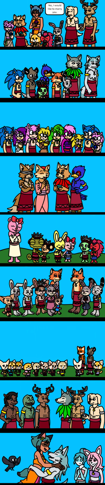 mr. wolf, legoshi, sonic the hedgehog, louis, michiru kagemori, and etc (sonic the hedgehog (series) and etc) created by ameth18 and sirinathehedgehog