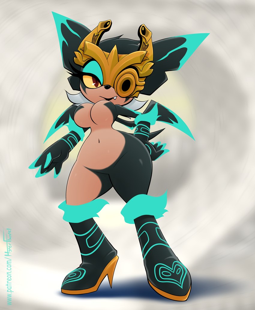 midna and rouge the bat (sonic the hedgehog (series) and etc) created by hyperflannel