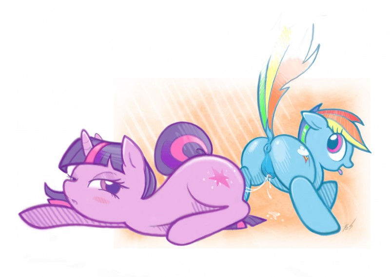 rainbow dash and twilight sparkle (friendship is magic and etc) created by b-epon