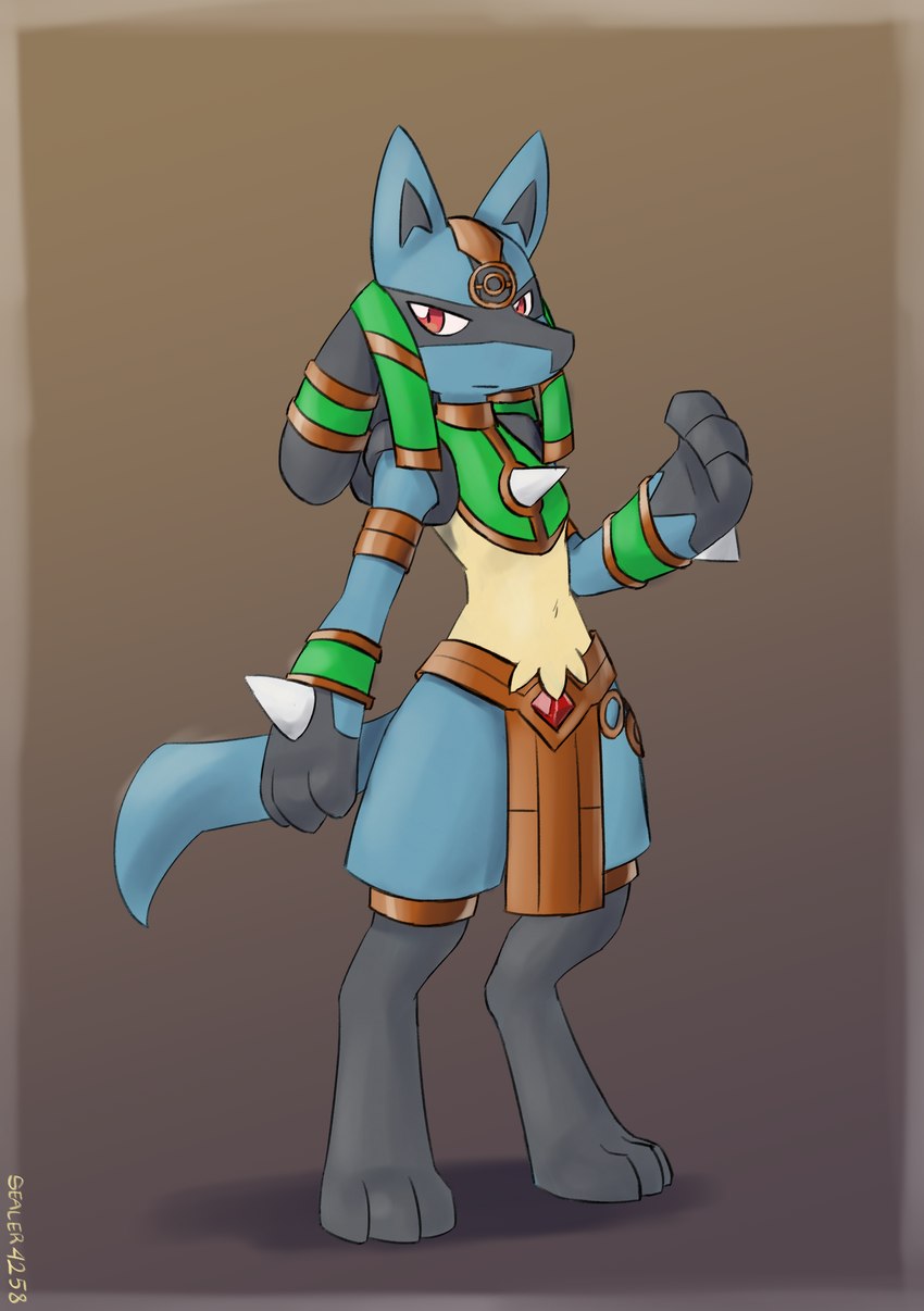 ruins style lucario (pokemon unite and etc) created by sealer4258