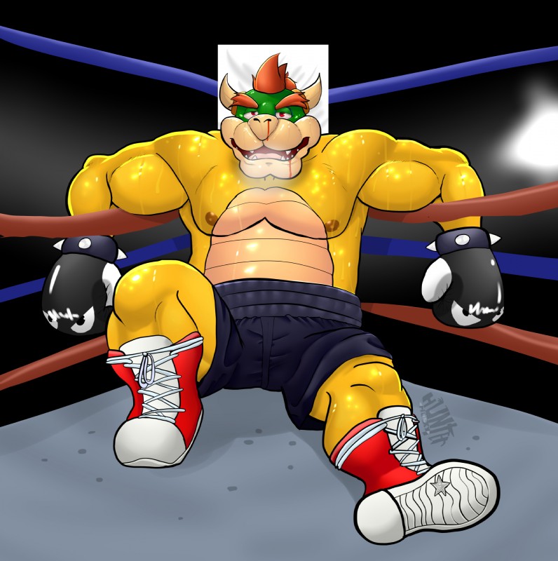 bowser (mario bros and etc) created by hunterpornokami