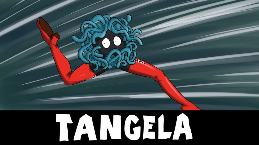 ambiguous_gender blue_tentacles boots clothed clothing feral footwear legwear legwear_only long_legs red_clothing red_legwear red_thigh_boots red_thigh_highs running shoes simple_background solo tentacles text thigh_boots thigh_highs white_text ergomancy nintendo pokemon generation_1_pokemon mammal pokemon_(species) tangela waddling_head 16:9 2020 colored digital_drawing_(artwork) digital_media_(artwork) english_text hi_res shaded species_name widescreen