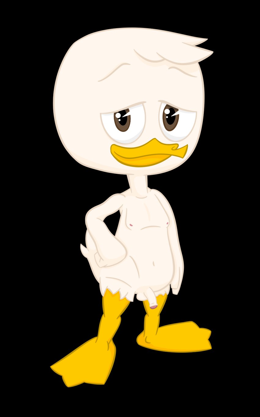 anthro brown_eyes feet flaccid genitals looking_at_viewer male membrane_(anatomy) nipples nude penis shota solo standing toes webbed_feet young young_anthro young_male amorousartist disney ducktales ducktales_(2017) louie_duck anatid anseriform avian bird duck 5:8 alpha_channel hi_res