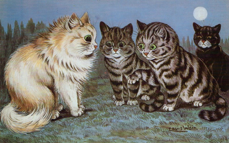 public domain and etc created by louis wain