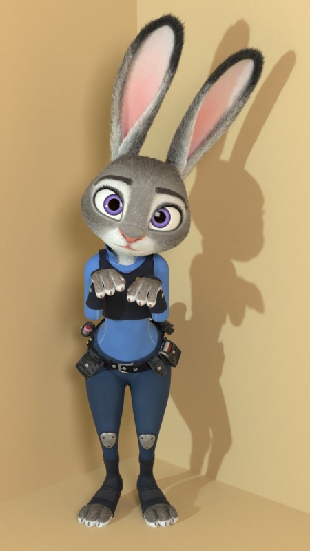 judy hopps (zootopia and etc) created by chickenass