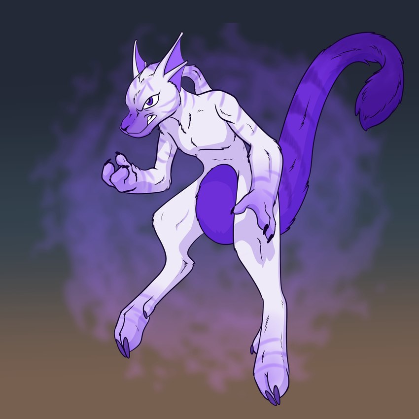 3_fingers ambiguous_gender anthro claws fingers fur glowing purple_body purple_eyes purple_fur solo tail foxenawolf nintendo pokemon generation_1_pokemon legendary_pokemon mewtwo pokemon_(species) 1:1 absurd_res full-length_portrait hi_res portrait