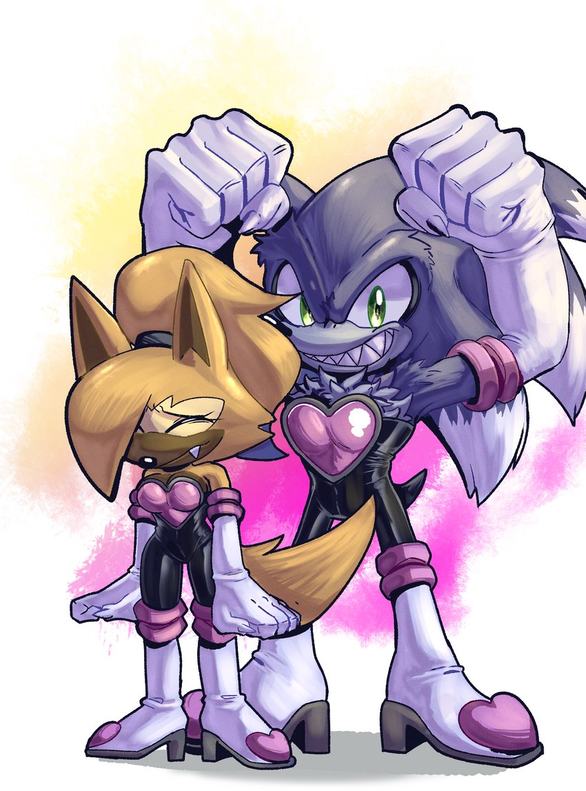 boots clothing cosplay duo fangs female footwear gloves handwear legwear male shoes skinsuit teeth tight_clothing white_clothing white_gloves white_handwear karl0 idw_publishing sega sonic_the_hedgehog_(comics) sonic_the_hedgehog_(idw) sonic_the_hedgehog_(series) sonic_unleashed rouge_the_bat sonic_the_hedgehog sonic_the_werehog whisper_the_wolf canid canine canis eulipotyphlan hedgehog mammal werecreature wereeulipotyphlan werehog wolf absurd_res hi_res