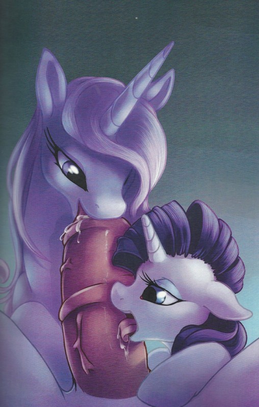 fleur de lis and rarity (friendship is magic and etc) created by k! and unknown artist