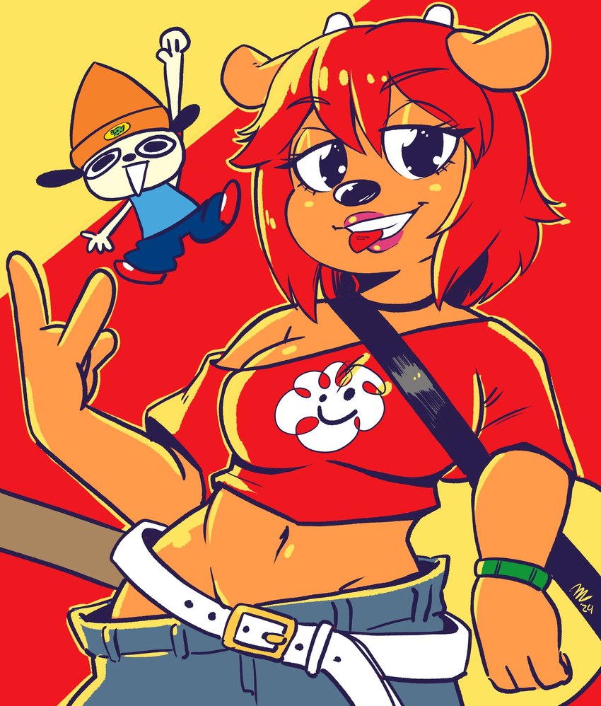 lammy lamb and parappa (sony interactive entertainment and etc) created by anaugi