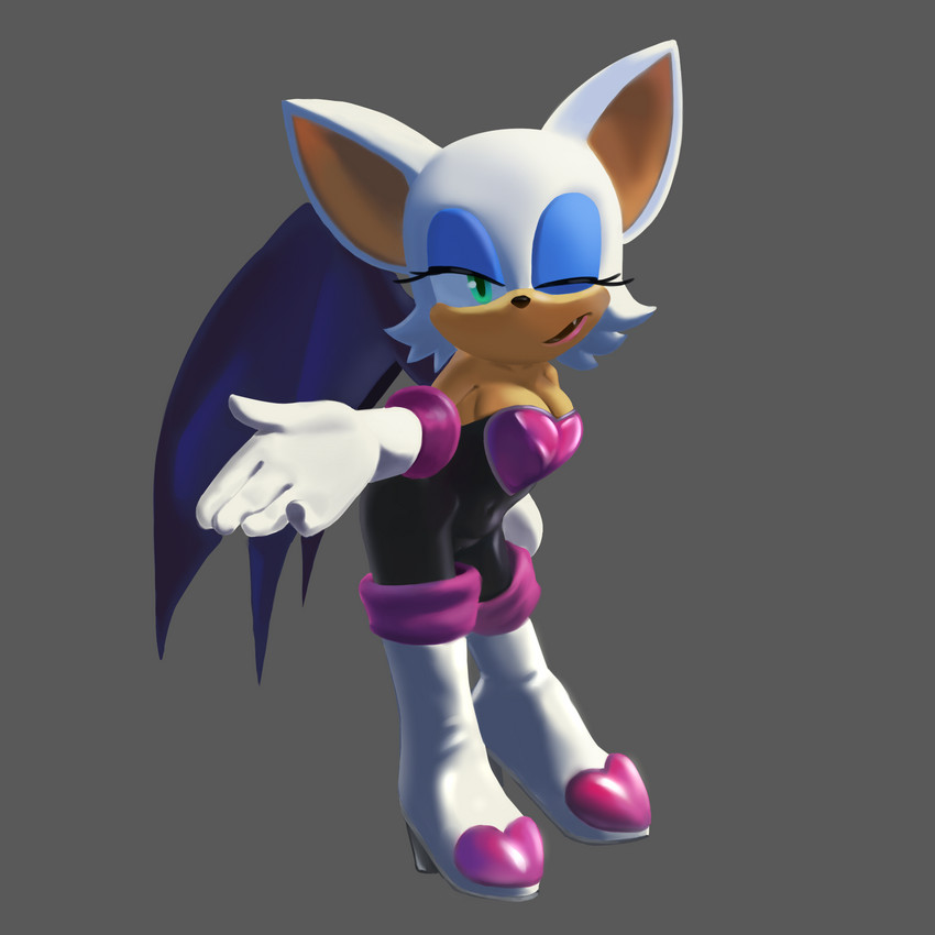 rouge the bat (sonic the hedgehog (series) and etc) created by esahma
