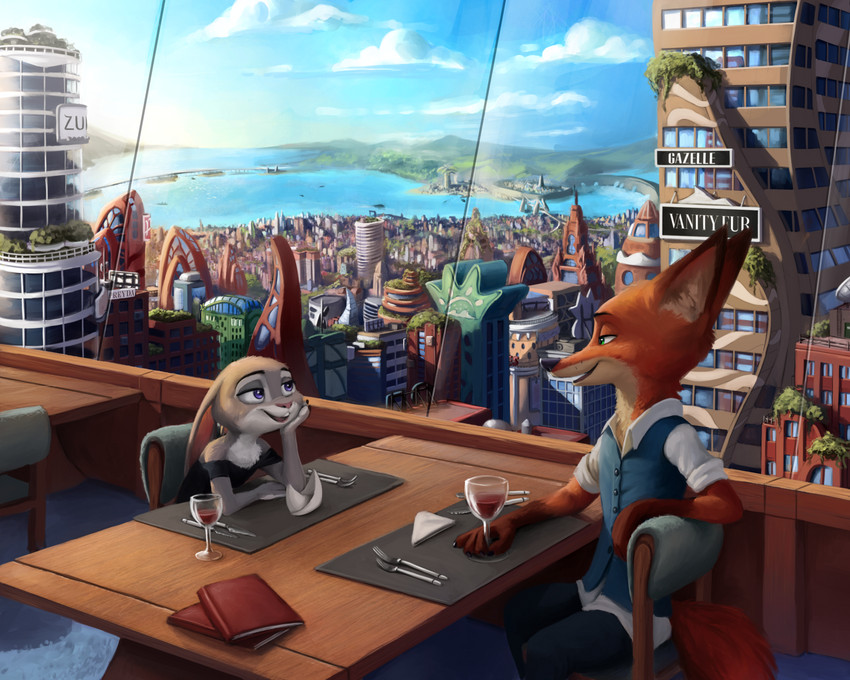 judy hopps and nick wilde (zootopia and etc) created by danteslunte and s1m