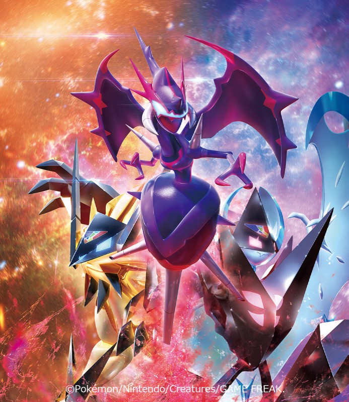 ambiguous_gender claws feral fusion group trio wings yuta_otani nintendo pokemon pokemon_tcg arthropod dawn_wings_necrozma dusk_mane_necrozma generation_7_pokemon hymenopteran insect legendary_pokemon lunala naganadel necrozma pokemon_(species) solgaleo ultra_beast 3d_(artwork) digital_media_(artwork) hi_res official_art