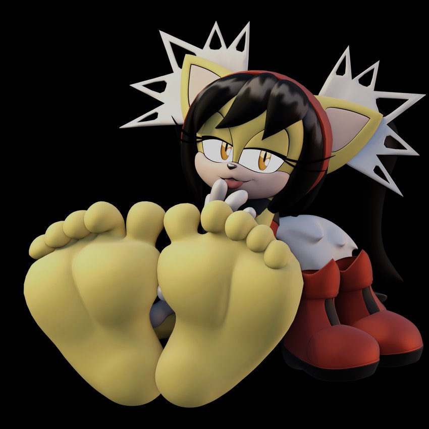 anthro barefoot feet female foot_fetish foot_focus humanoid_feet plantigrade simple_background solo teasing transparent_background zefeetsheet sega sonic_the_fighters sonic_the_hedgehog_(comics) sonic_the_hedgehog_(series) honey_the_cat domestic_cat felid feline felis mammal 1:1 3d_(artwork) alpha_channel digital_media_(artwork) hi_res