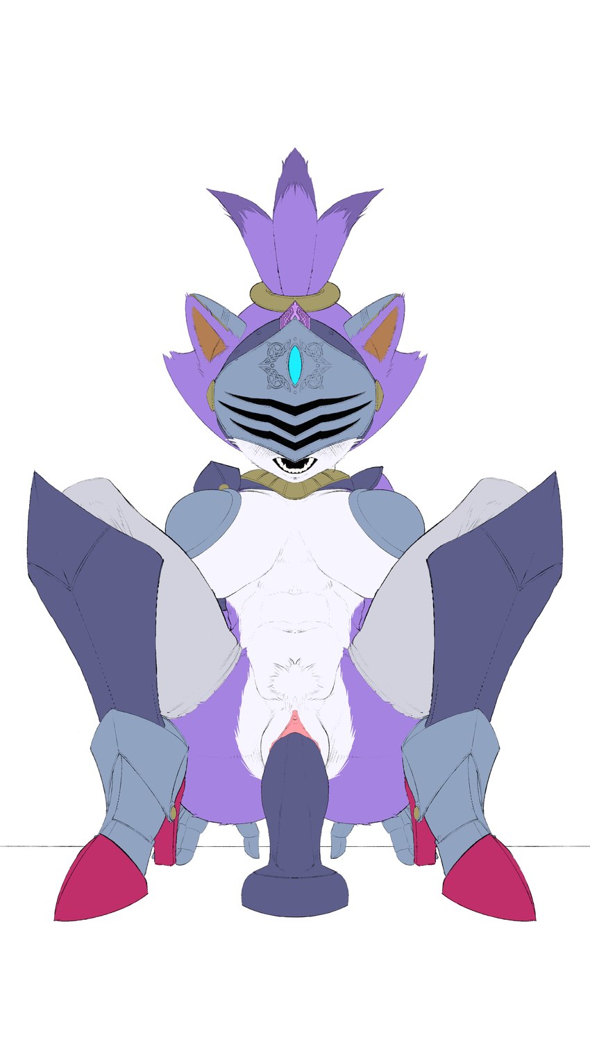 anthro armor athletic athletic_female big_breasts bikini_armor blush blush_lines breasts breath clothed clothing crouching dildo dildo_in_pussy dildo_insertion female footwear fur gauntlets gloves greaves hair handwear headgear helmet high_heels legwear open_mouth panting partially_clothed pasties penetration ponytail purple_body purple_fur sex_toy sex_toy_in_pussy sex_toy_insertion shoes solo spread_legs spreading thigh_highs unconvincing_armor vaginal vaginal_penetration white_body white_fur en3rton sega sonic_and_the_black_knight sonic_storybook_series sonic_the_hedgehog_(series) blaze_the_cat sir_percival_(sonic_and_the_black_knight) domestic_cat felid feline felis mammal 4k 9:16 absurd_res hi_res