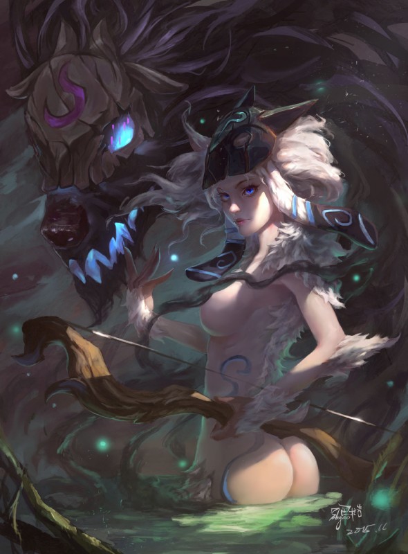 kindred, lamb, and wolf (league of legends and etc) created by balagao and 延午黃