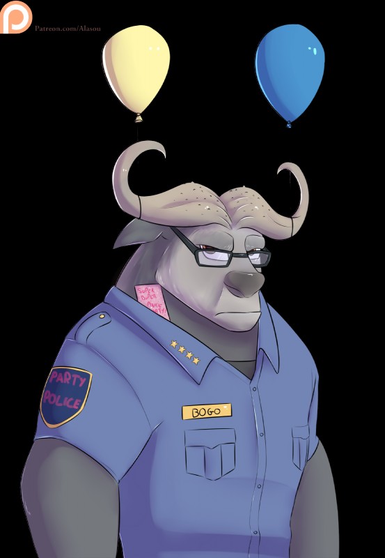 chief bogo (zootopia and etc) created by alasou