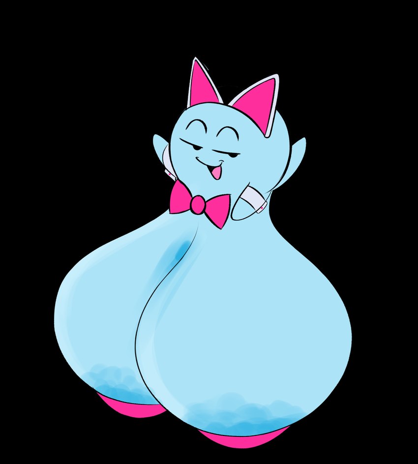 areola big_areola big_breasts blue_areola blue_body breasts fake_cat_ears fake_ears female ghost_tail huge_areola huge_breasts hyper hyper_breasts pasties pink_pasties sagging_breasts simple_background smug solo transparent_background ota_(artist) mario_bros nintendo paper_mario:_the_thousand_year_door peeka_(mario) boo_(mario) ghost spirit alpha_channel hi_res