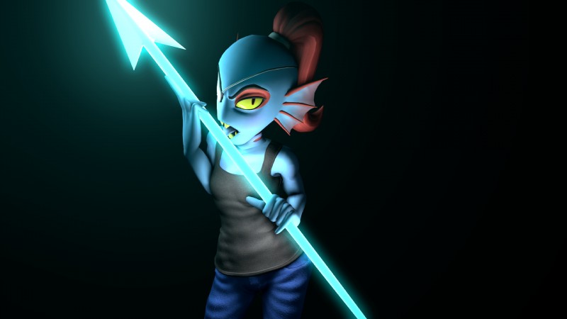blue_body blue_skin eye_patch eyewear female hair looking_at_viewer melee_weapon polearm red_hair smile solo spear weapon wide_hips uwotinfokm8 rafaknight-rk_(modeler) undertale undertale_(series) undyne animal_humanoid fish fish_humanoid humanoid marine marine_humanoid 16:9 2017 3d_(artwork) digital_media_(artwork) hi_res source_filmmaker_(artwork) widescreen