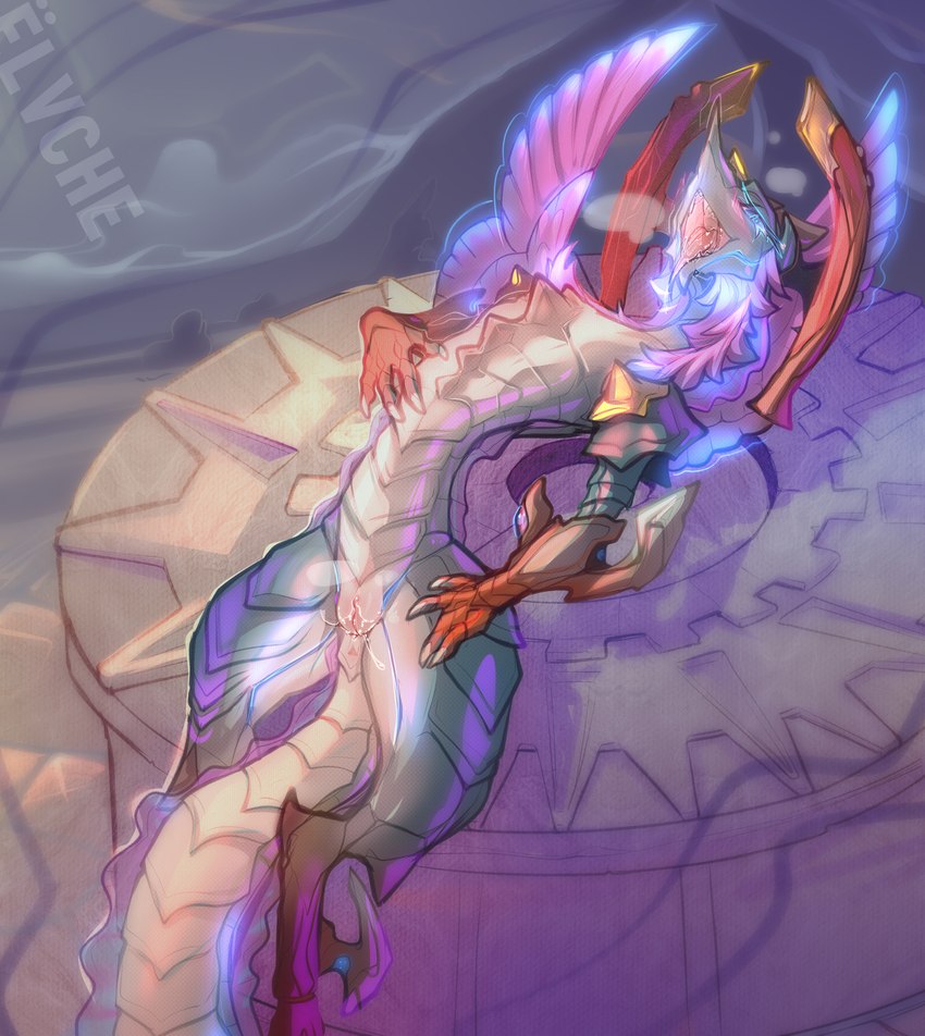 ahegao bedroom_eyes claws feet female feral genitals horn looking_at_viewer looking_pleasured narrowed_eyes pussy seductive solo tail conditional_dnp elvche mythology smite tiamat_(smite) dragon mythological_creature mythological_scalie scalie 2022 digital_media_(artwork) hi_res