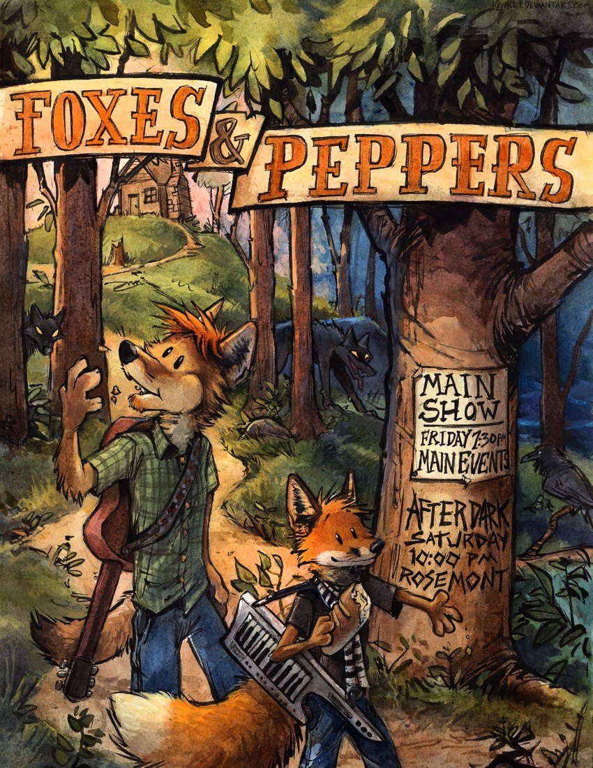 fox amoore and peppercoyote created by kenket