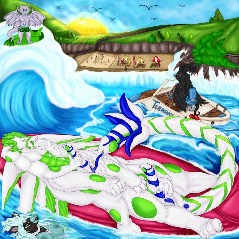 beach boat bodily_fluids cum genital_fluids genitals group hexapod intersex maleherm masturbation penis sea seaside summer surfer tail vehicle water watercraft axia mythology nintendo pokemon aqua aquamarine kagetera raelgil_sjachi teraunce alien arthropod arthropod_taur articuno avian bird dragon dragonfly generation_1_pokemon hextaur insect insect_taur kobold legendary_pokemon long_taur mythological_creature mythological_scalie pokemon_(species) scalie sharkofurs taur 1:1 hi_res