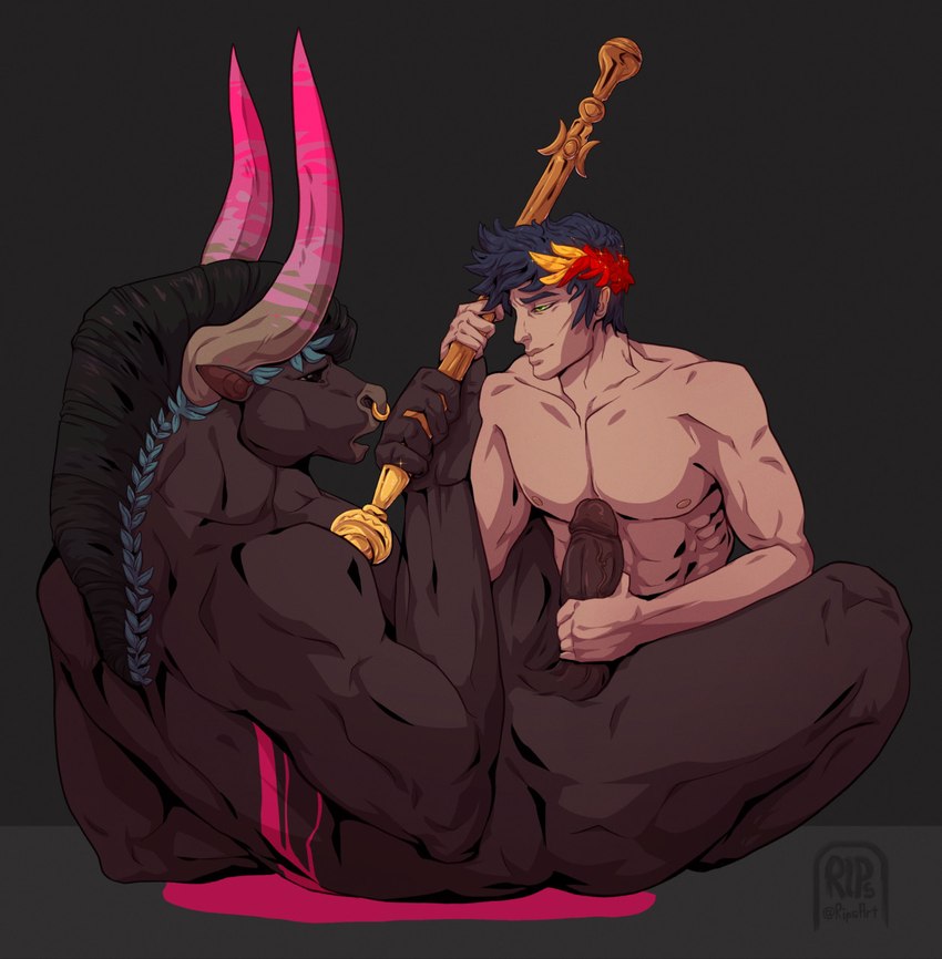 asterius and zagreus (european mythology and etc) created by rips (artist)