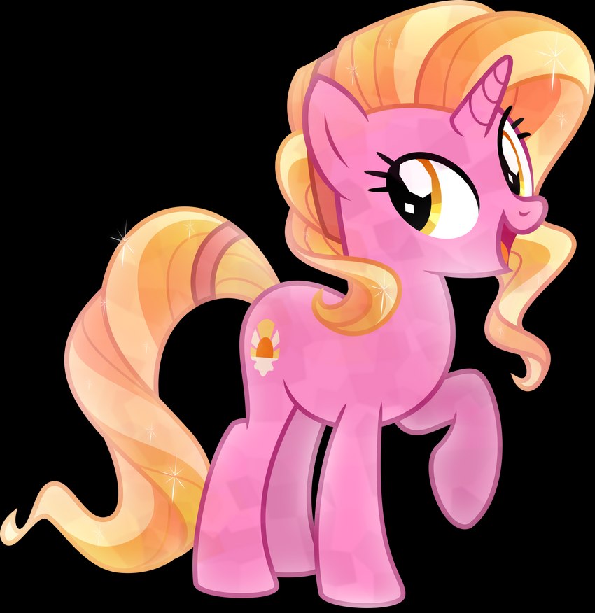 amber_eyes blonde_hair female hair hooves horn open_mouth open_smile raised_hoof simple_background smile solo transparent_background vector orin331 friendship_is_magic hasbro my_little_pony mythology luster_dawn_(mlp) crystal_pony_(mlp) equid equine mammal mythological_creature mythological_equine unicorn absurd_res alpha_channel hi_res