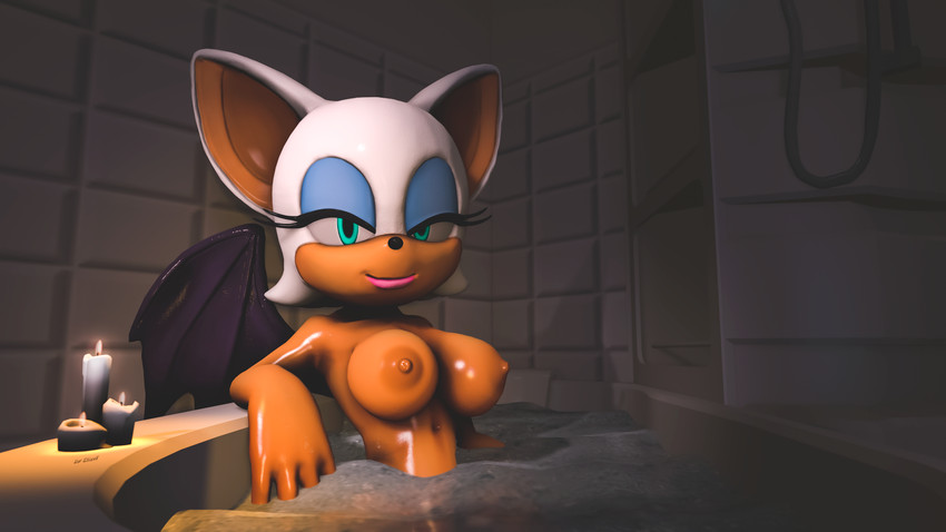 rouge the bat (sonic the hedgehog (series) and etc) created by chek