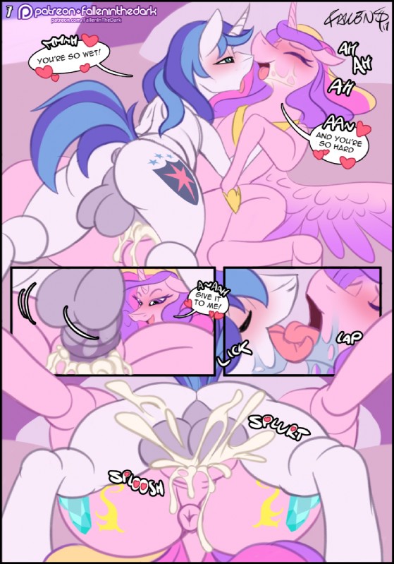 princess cadance and shining armor (friendship is magic and etc) created by falleninthedark