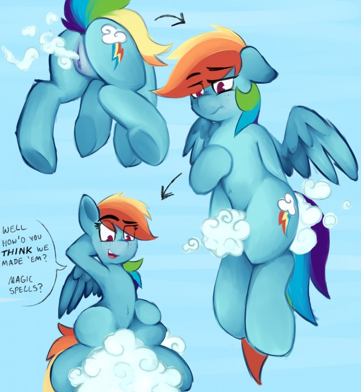 rainbow dash (friendship is magic and etc) created by anon 1515