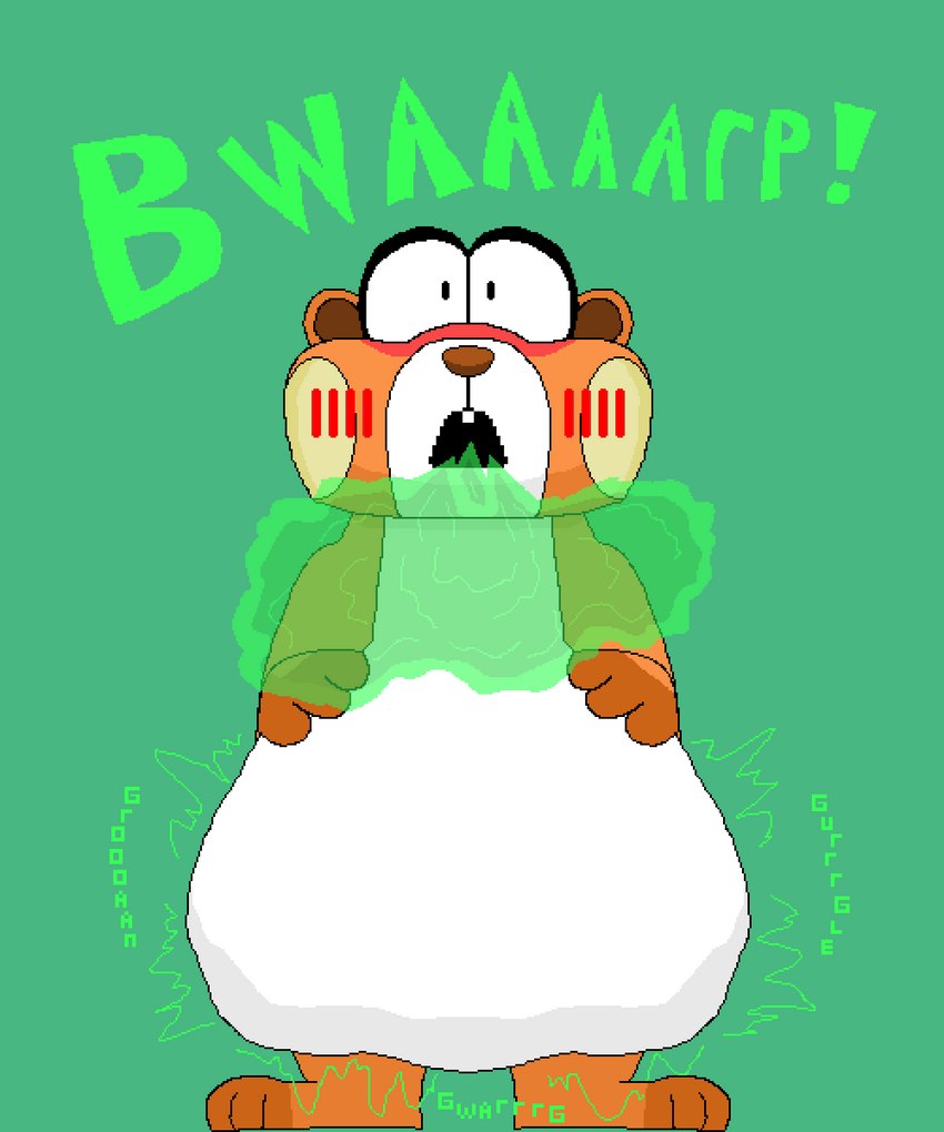 ambiguous_gender burping digestion digestion_noises facing_forward feral onomatopoeia oral_vore rumbling_stomach simple_background solo sound_effects standing text vore anonymous_artist mario_bros nintendo super_mario_bros_wonder mammal rodent skedaddler 5:6 digital_media_(artwork) hi_res pixel_(artwork)