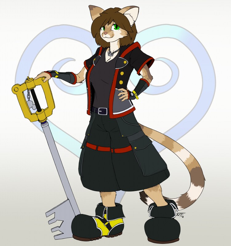 helia peppercats and sora (kingdom hearts 3 and etc) created by notrip