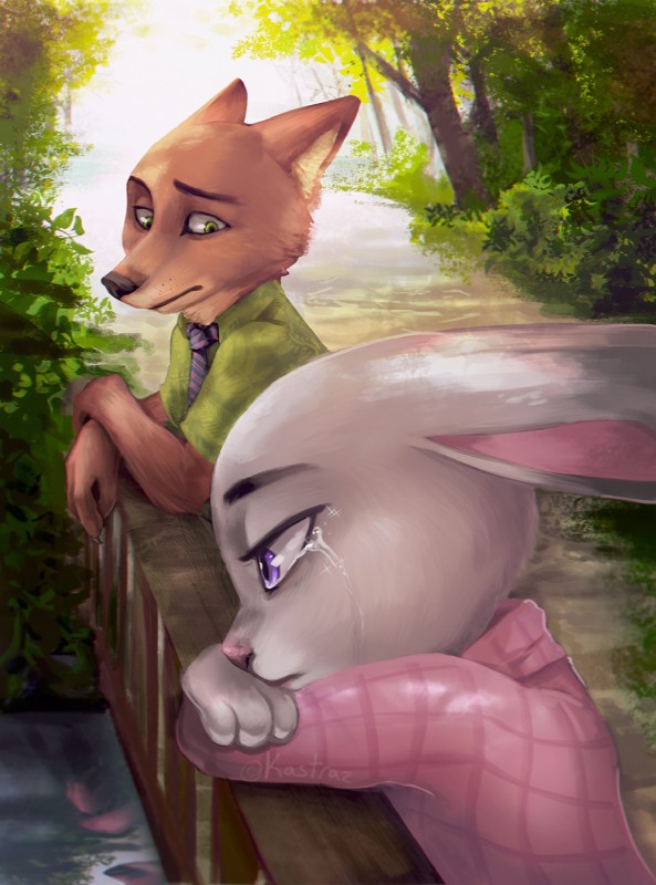 judy hopps and nick wilde (zootopia and etc) created by kastraz