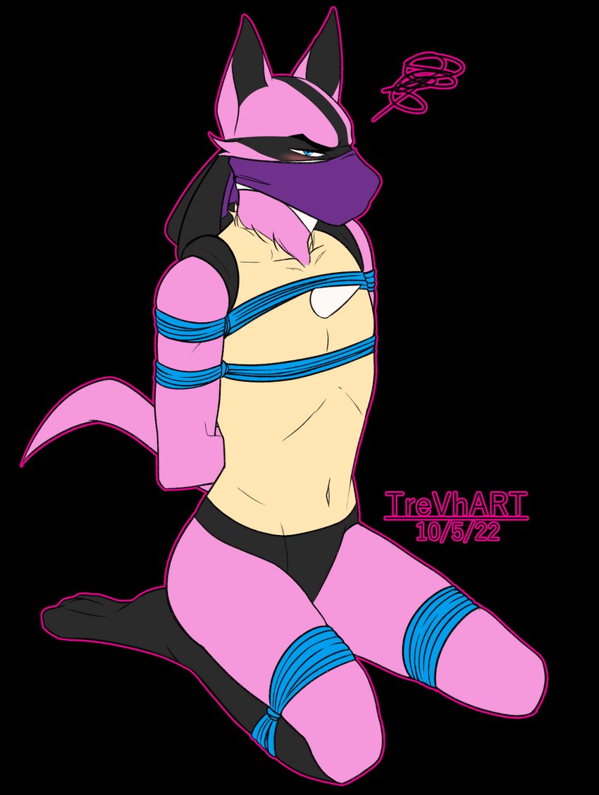 angry bdsm blue_eyes blush bondage bound cloth clothing gag gagged male otn rope simple_background solo transparent_background underwear trevhart nintendo pokemon mystic_(thelyricainu) generation_4_pokemon lucario pokemon_(species) alpha_channel hi_res