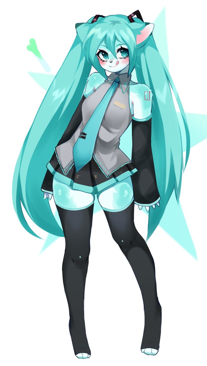 hatsune miku (vocaloid) created by fredek666