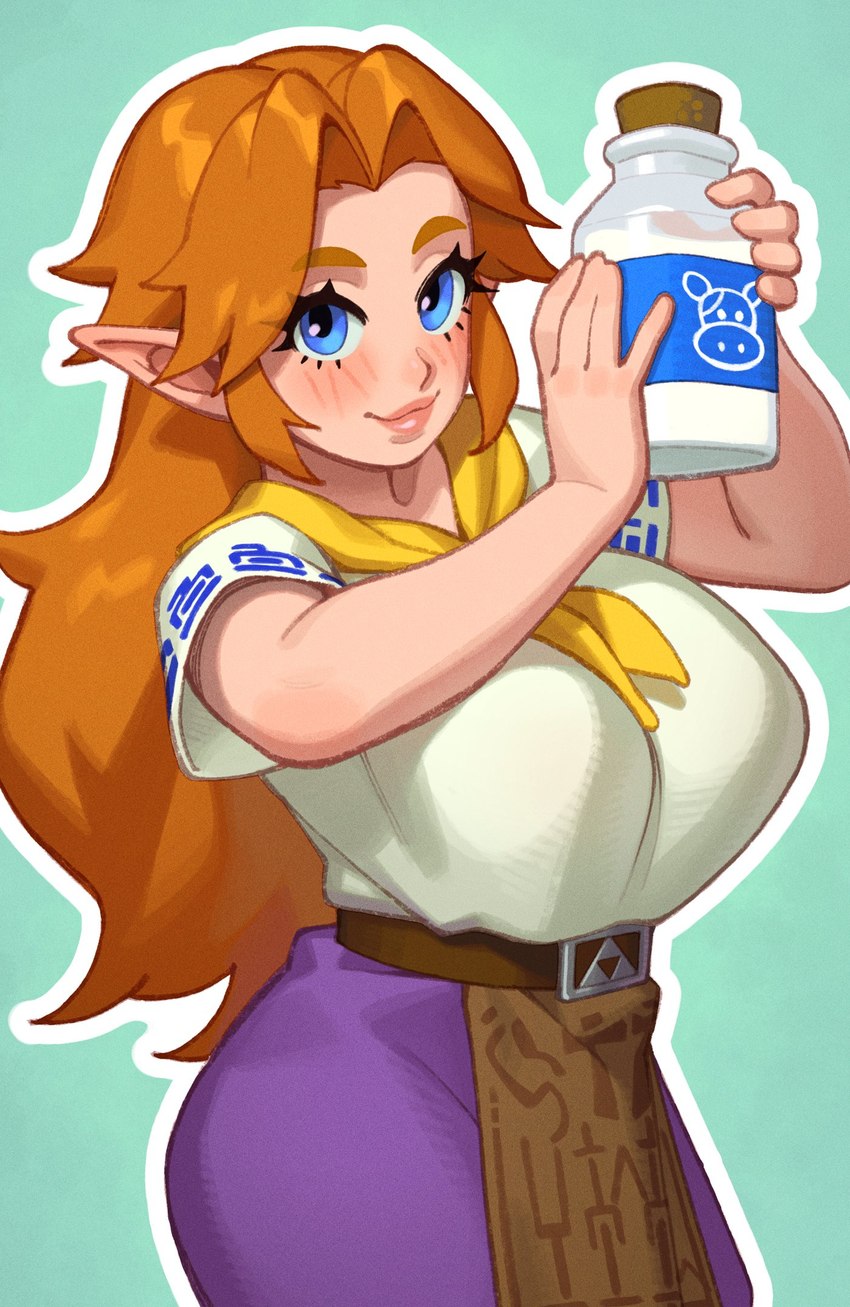 malon (the legend of zelda and etc) created by rizdraws