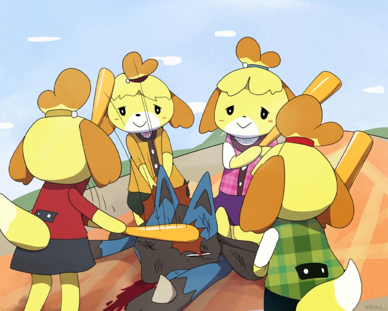 isabelle (super smash bros. ultimate and etc) created by boke (artist)