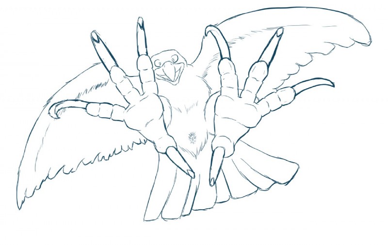 ambiguous_gender animal_genitalia avian_butt cloaca feet feral genitals hindpaw paws round_cloaca solo talons toes tokeki accipitrid accipitriform avian bird eagle monochrome