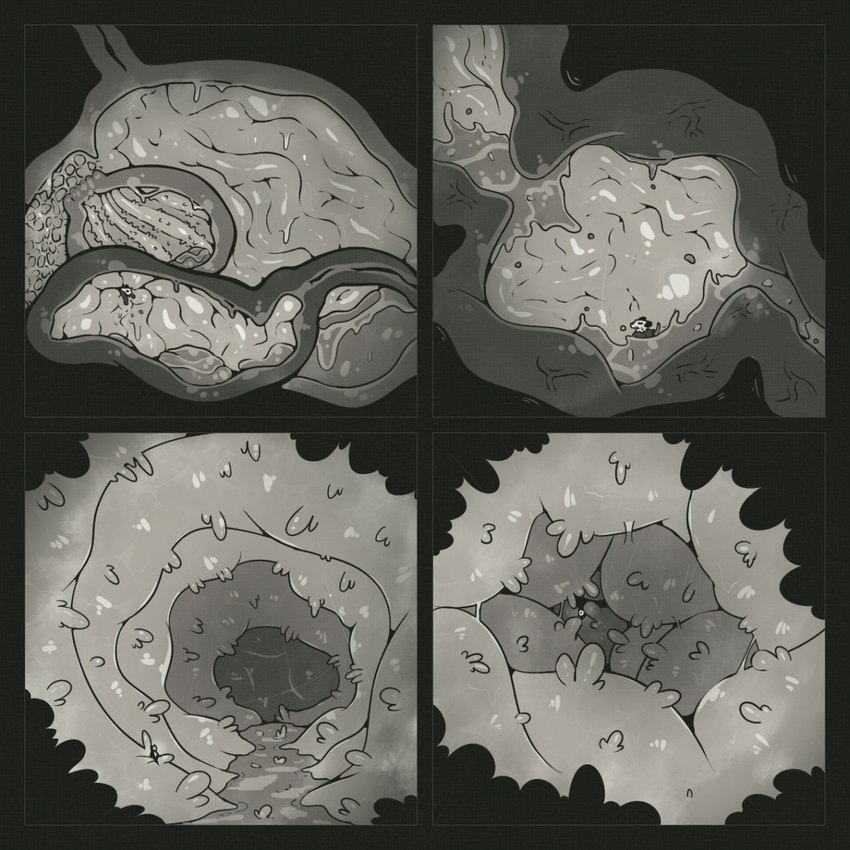 anthro chyme esophageal_sphincter full_tour fully_inside guts inside_intestines inside_small_intestine internal intestines male messy micro micro_exploring_macro organs peristaltic_contractions rugae ruminant_guts safe_vore solo sphincter stomach villi vore honezika427 bear giant_panda mammal 1:1 comic hi_res