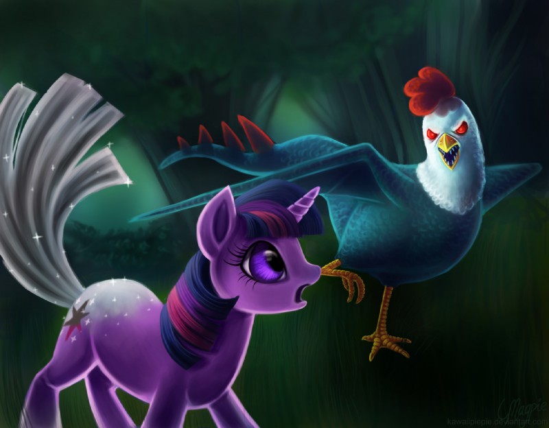 detailed_background duo female feral forest fur hair horn inanimate_transformation male multicolored_hair outside petrification plant purple_body purple_fur purple_hair quadruped tail transformation tree two_tone_hair wood magpie_(artist) european_mythology friendship_is_magic hasbro my_little_pony mythology cockatrice_(mlp) twilight_sparkle_(mlp) avian cockatrice equid equine mammal mythological_avian mythological_creature mythological_equine mythological_scalie scalie unicorn cool_colors